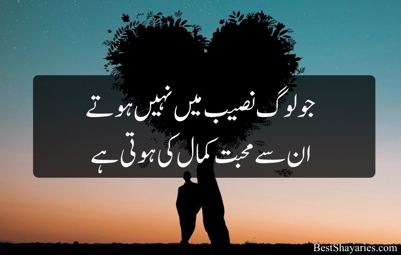 Urdu Shayari Mohabbat